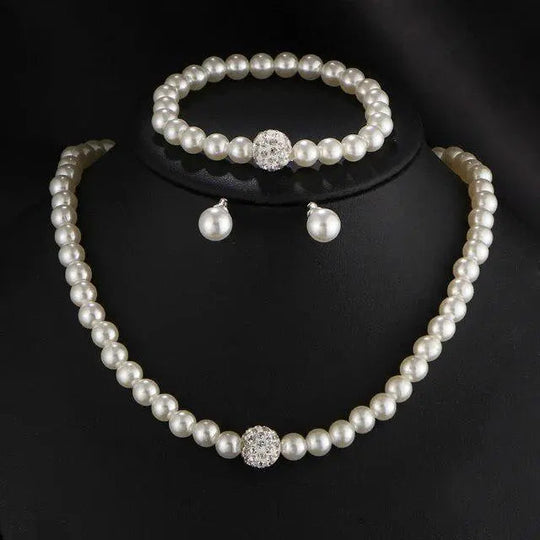 Conjunto de Joyería con Perlas