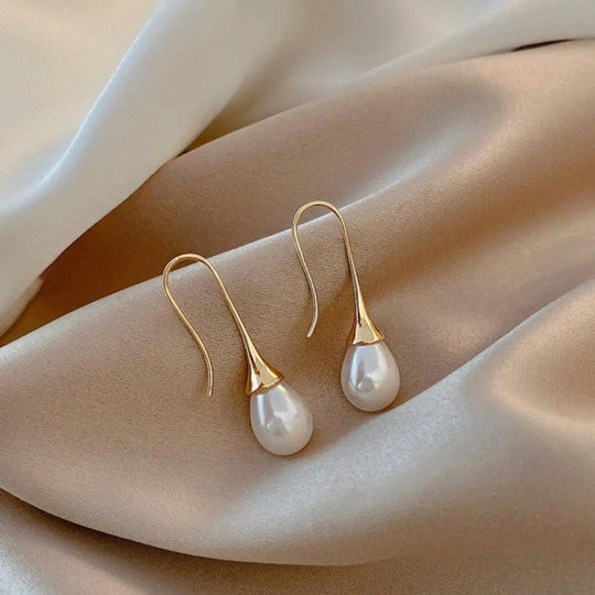 Pendientes de Perlas Doradas