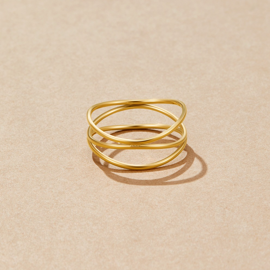 Anillo Envolvente Minimalista de Oro