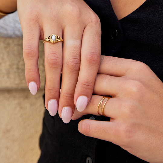 Anillo Envolvente Minimalista de Oro