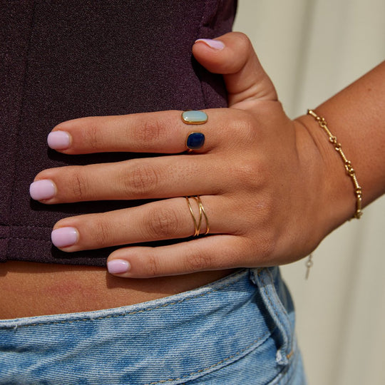 Anillo Envolvente Minimalista de Oro