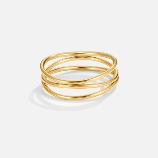 Anillo Envolvente Minimalista de Oro