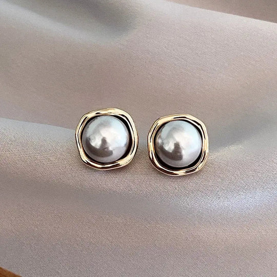 Pendientes de Perlas Doradas