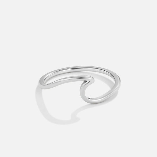 Anillo Abierto Minimalista de Plata