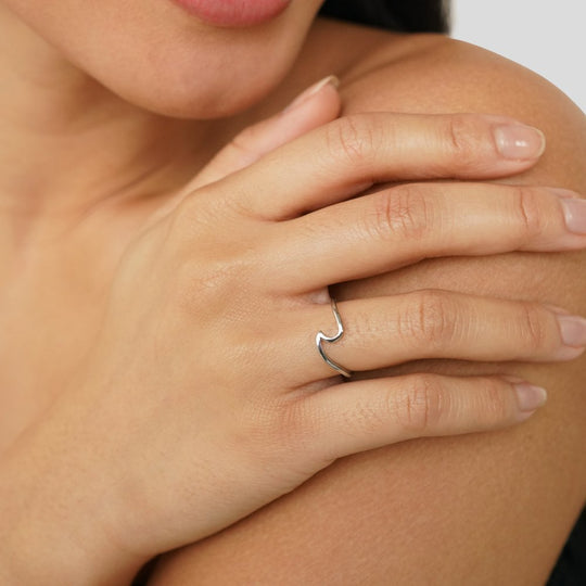 Anillo Abierto Minimalista de Plata