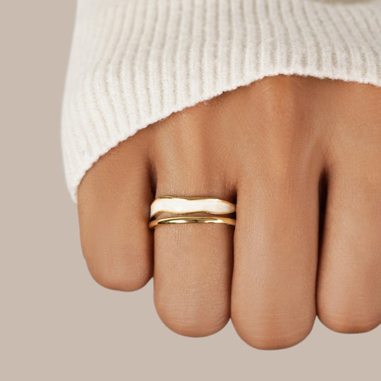 Anillo Escultural de Oro